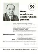 Klikkaa Veikko Vennamon vaalimainos suuremmaksi.