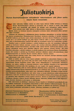 Klikkaa maaliskuun julistuskirja suuremmaksi.